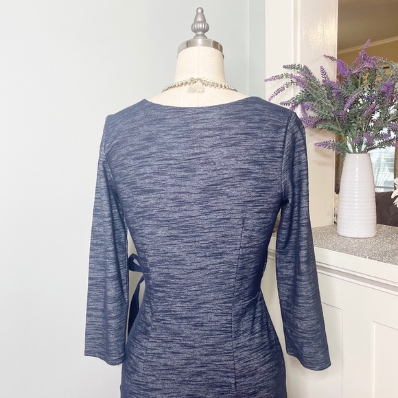 The Limited V Neck Sheath Dress Denim Blue XS - Picture 6 of 9